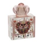 bottiglia decoro civetta hervit