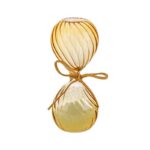 clessidra onda vetro ambra grande