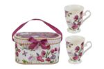 set 2 tazze bouquet di charme