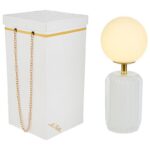 lampada vetro palla led bianca