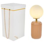 lampada vetro palla led tortora