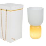 vaso vetro lampada bianca