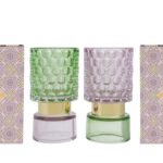 portacandela vetro bolle bicolor