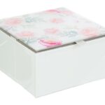 portagioie grande vetro fiorellini