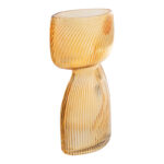 vaso vetro onda ambra big
