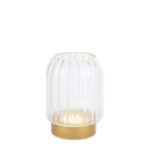 vaso vetro led trasparente