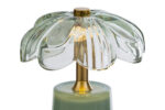 lampada vetro fiore menta - immagine 2
