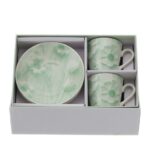 set 2 tazzine verde canvas hervit