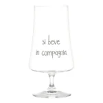 Set 2 Bicchieri birra Si beve in compagnia - 55cl - immagine 2
