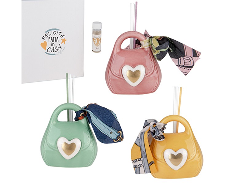 borsetta profumatore ceramica - immagine 1