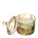 candela in vetro alkekengi ambra