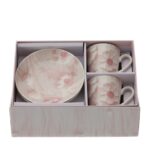 set 2 tazzine rosa canvas hervit