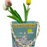 vaso bag con tulipani Santorini