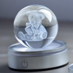 Sfera Crystal Planet Orsetto Ø6cm