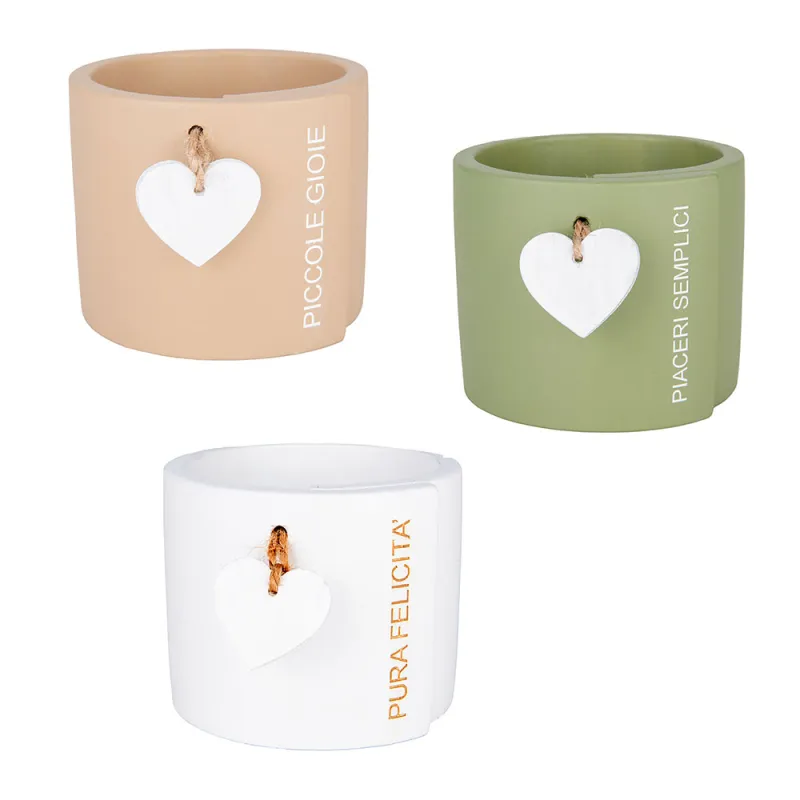 portapianta heart 3 col ass 9,5cm - immagine 1