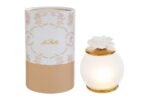 LAMPADA LED FIORE ROSA COL.BIANCO d.9,5xh.11CM C/ASTUCCIO