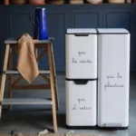 pattumiera white ''carta plastica vetro'' - immagine 2