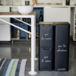pattumiera black ''carta plastica vetro'' - immagine 2