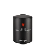pattumiera black ''per il bagno''
