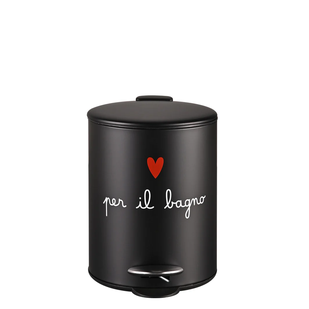 pattumiera black ''per il bagno'' - immagine 1