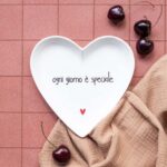set 2 piatti cuore ''ogni giorno è speciale'' - immagine 2