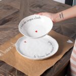 set 2 piatti fondi ''le buone idee vengono a tavola'' - immagine 2