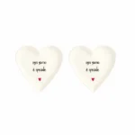 set 2 piatti cuore ''ogni giorno è speciale''
