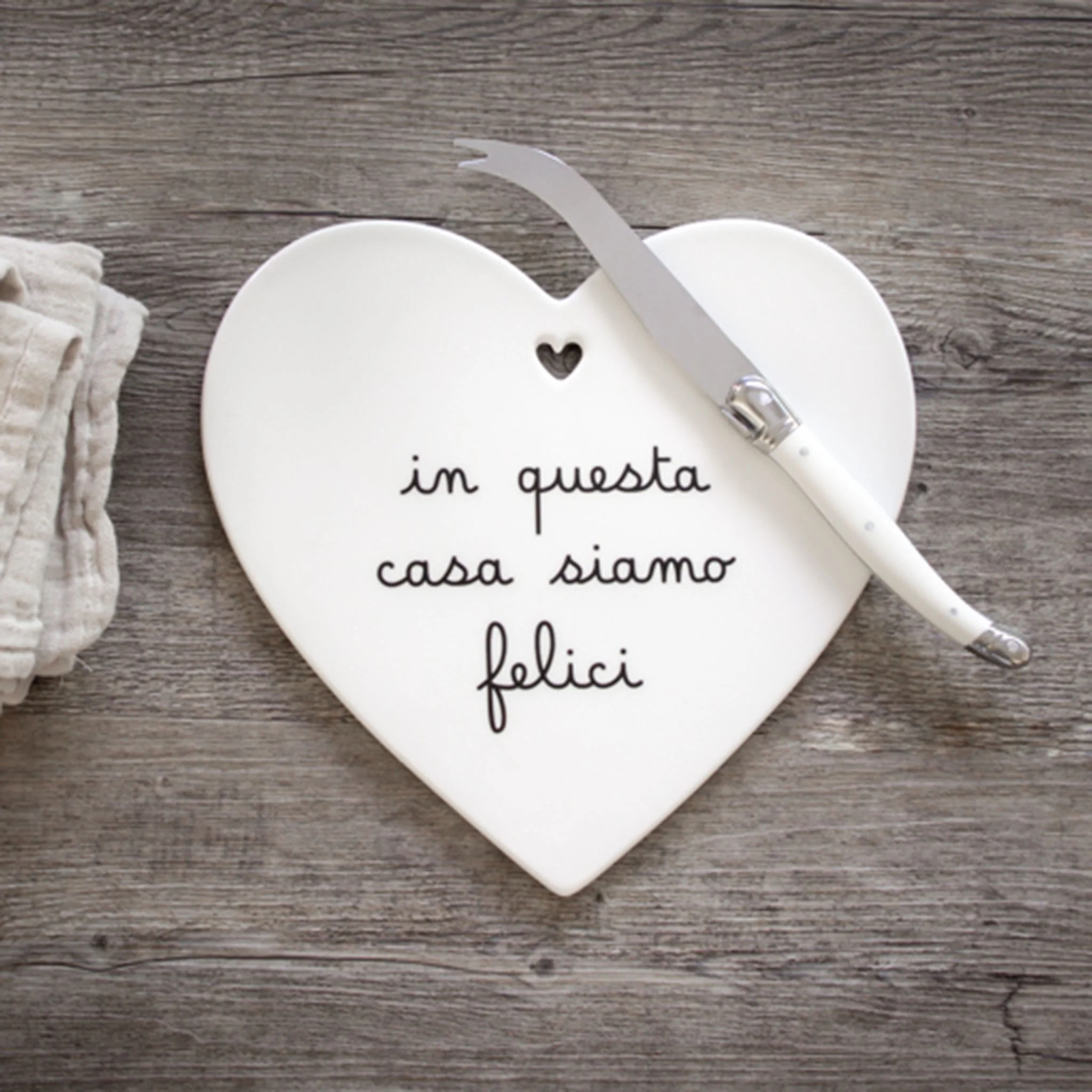 sottopentola cuore ''in questa casa siamo felici'' - immagine 2