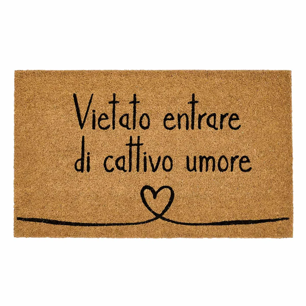 zerbino ''vietato entrare di cattivo umore'' - immagine 1