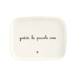 Piatto rettangolare Goditi le piccole cose