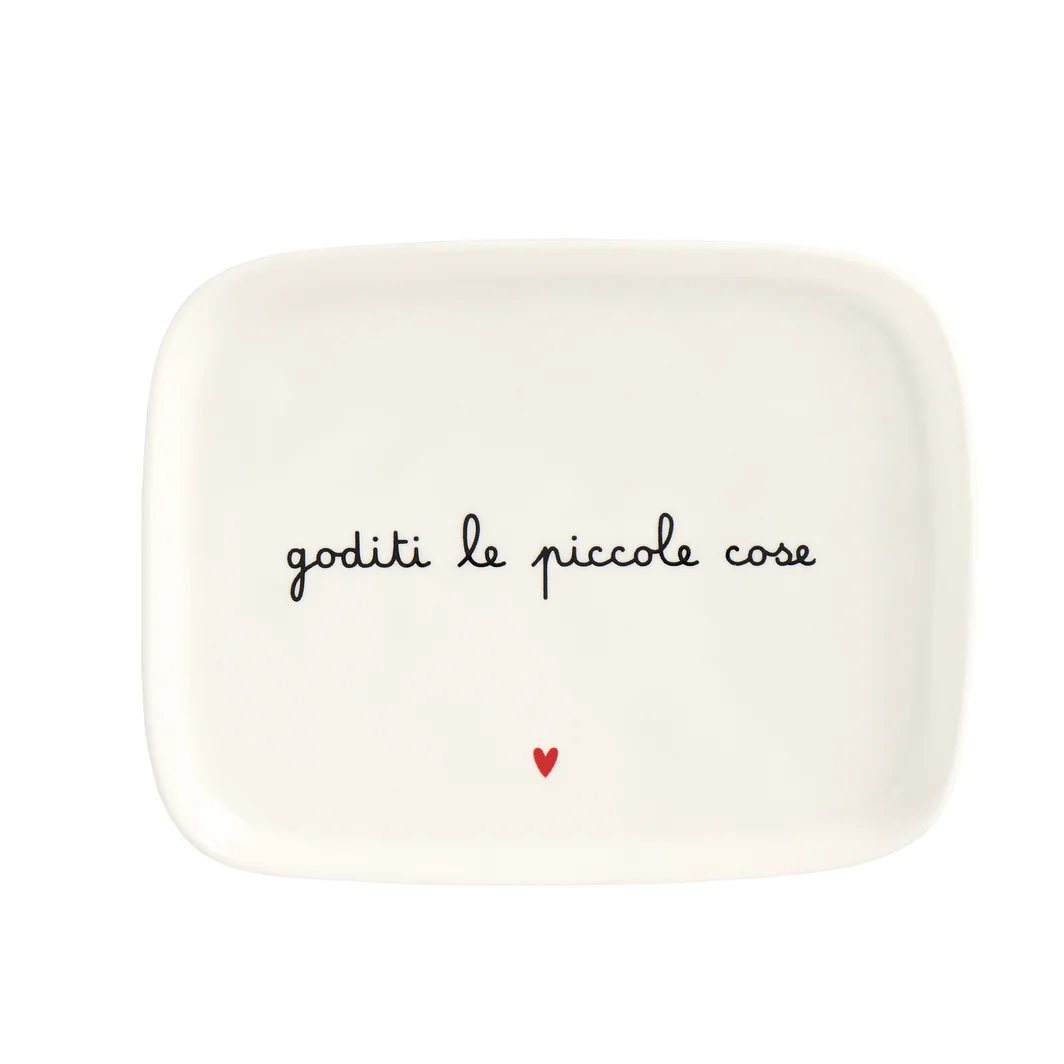 Piatto rettangolare Goditi le piccole cose - immagine 1