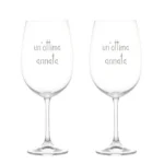 set 2 calici vino ''un'ottima annata''