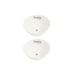 set 2 ciotole gres ''happy''