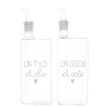 set olio aceto 400 ml in vetro