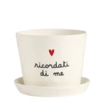 vaso portafiori e piante ''ricordati di me''